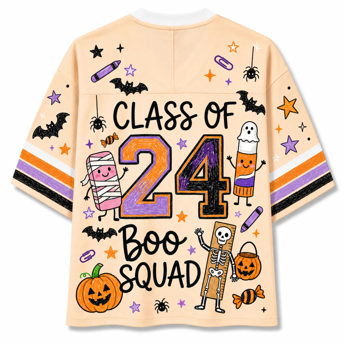 Chaotic Club Classroom Doodle Halloween Mesh Jersey