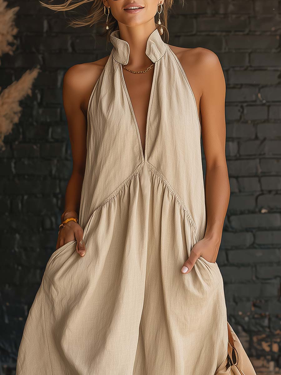 Elegant Dress in cotton, Premium Look