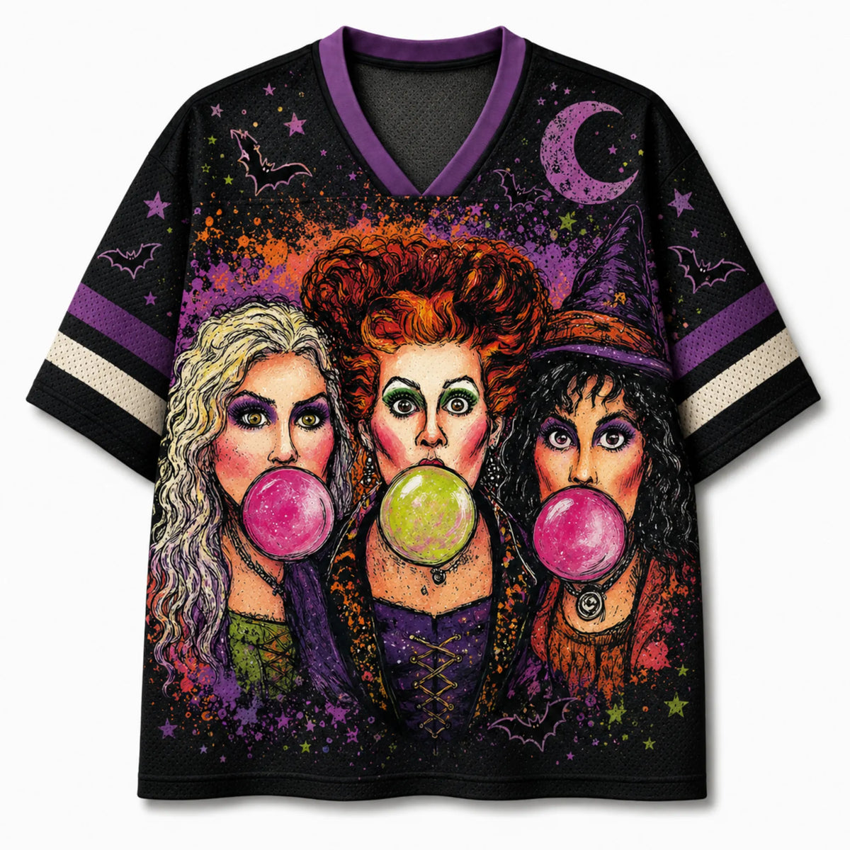 Chaotic Club Retro Hocus Pocus Witches Halloween Jersey
