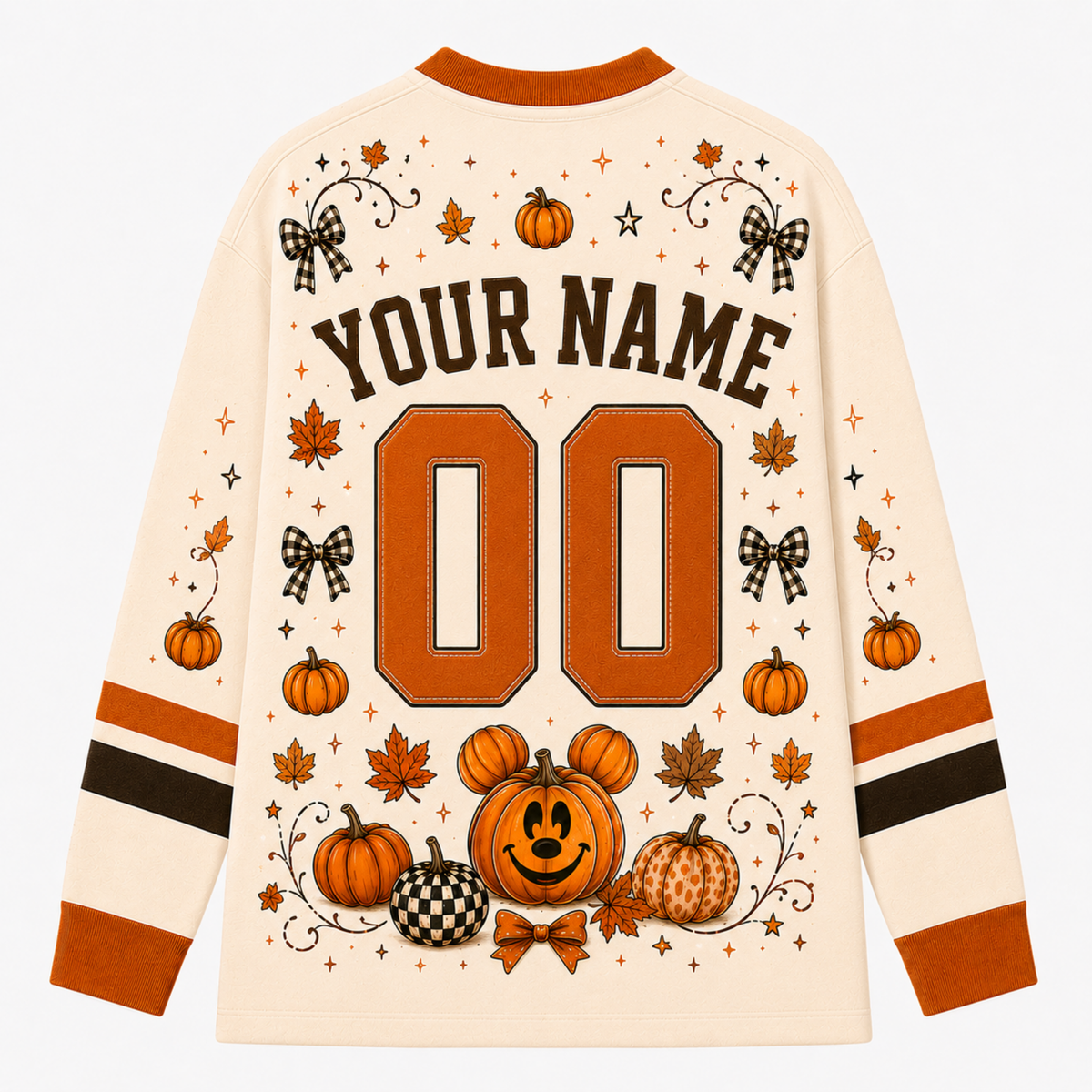 Chaotic Club Custom Mouse Pumpkin Spice Long Sleeve Jersey