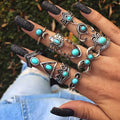 Bohemian Vintage Diamond Ring Set