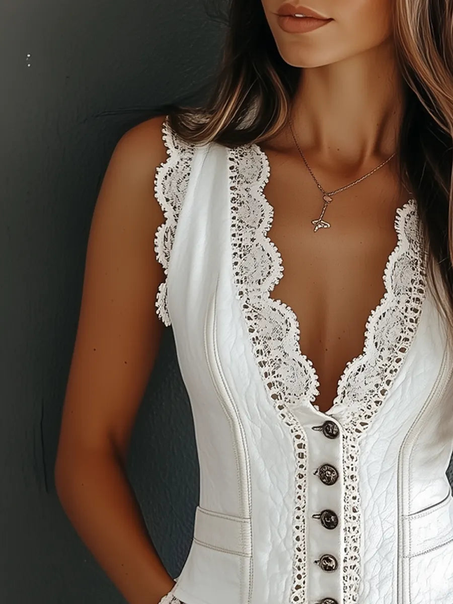 Vintage Statement Piece in lace, Affordable Luxury