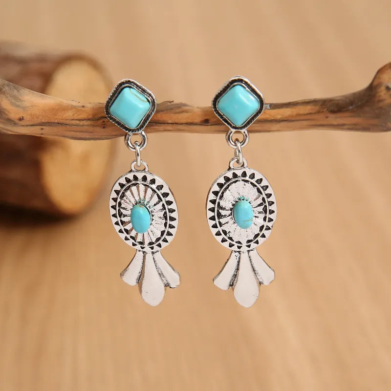 Retro Turquoise Earrings