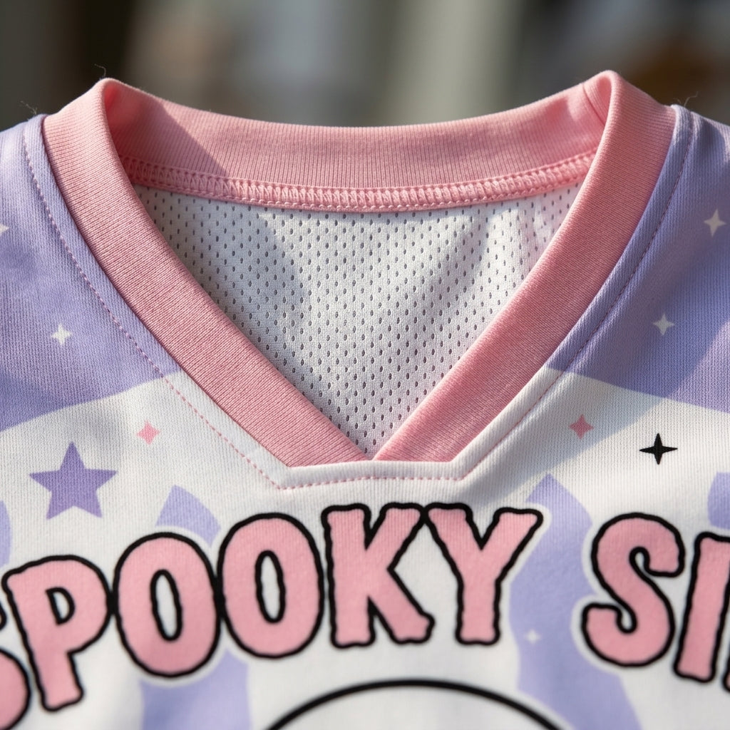 Chaotic Club Halloween Ghost Coffee Mesh Jersey