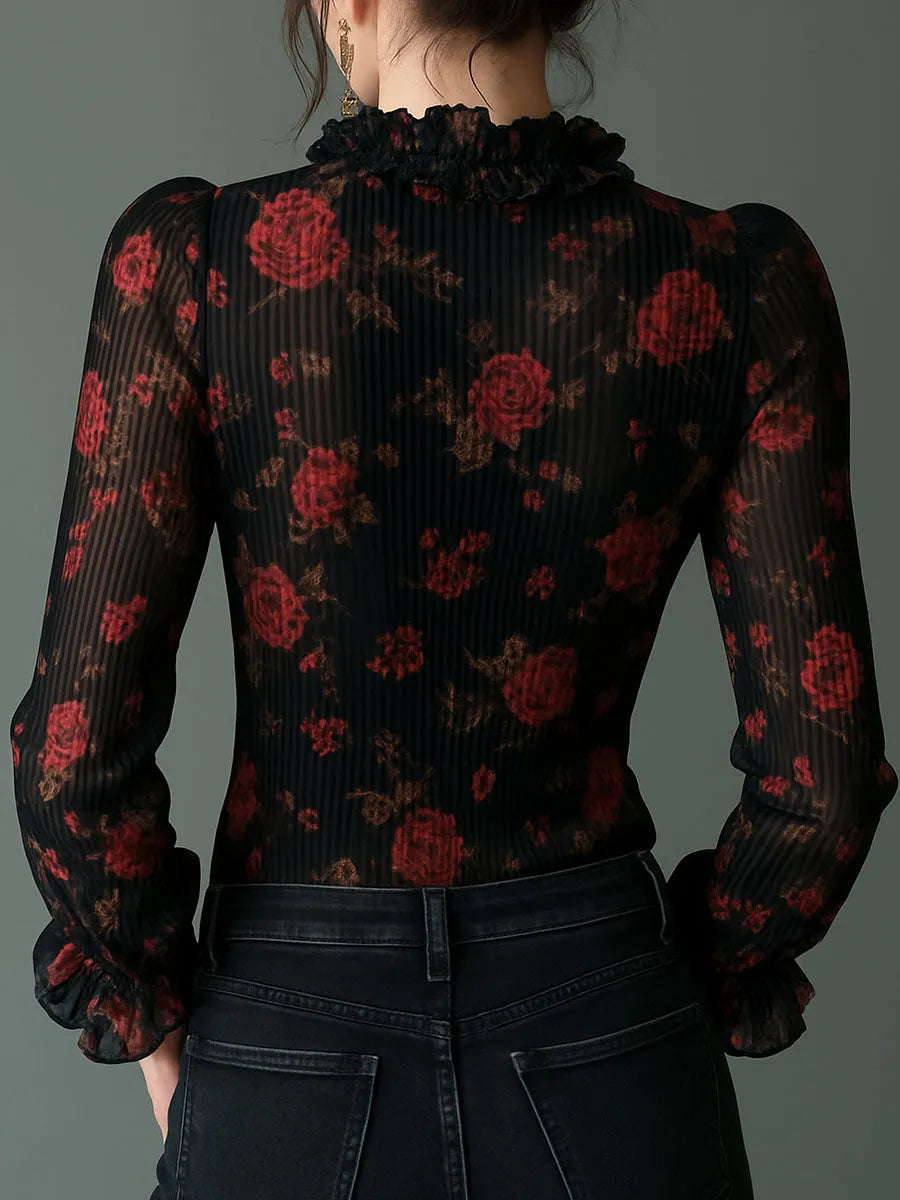 Romantic Blouse in soft, Premium Look