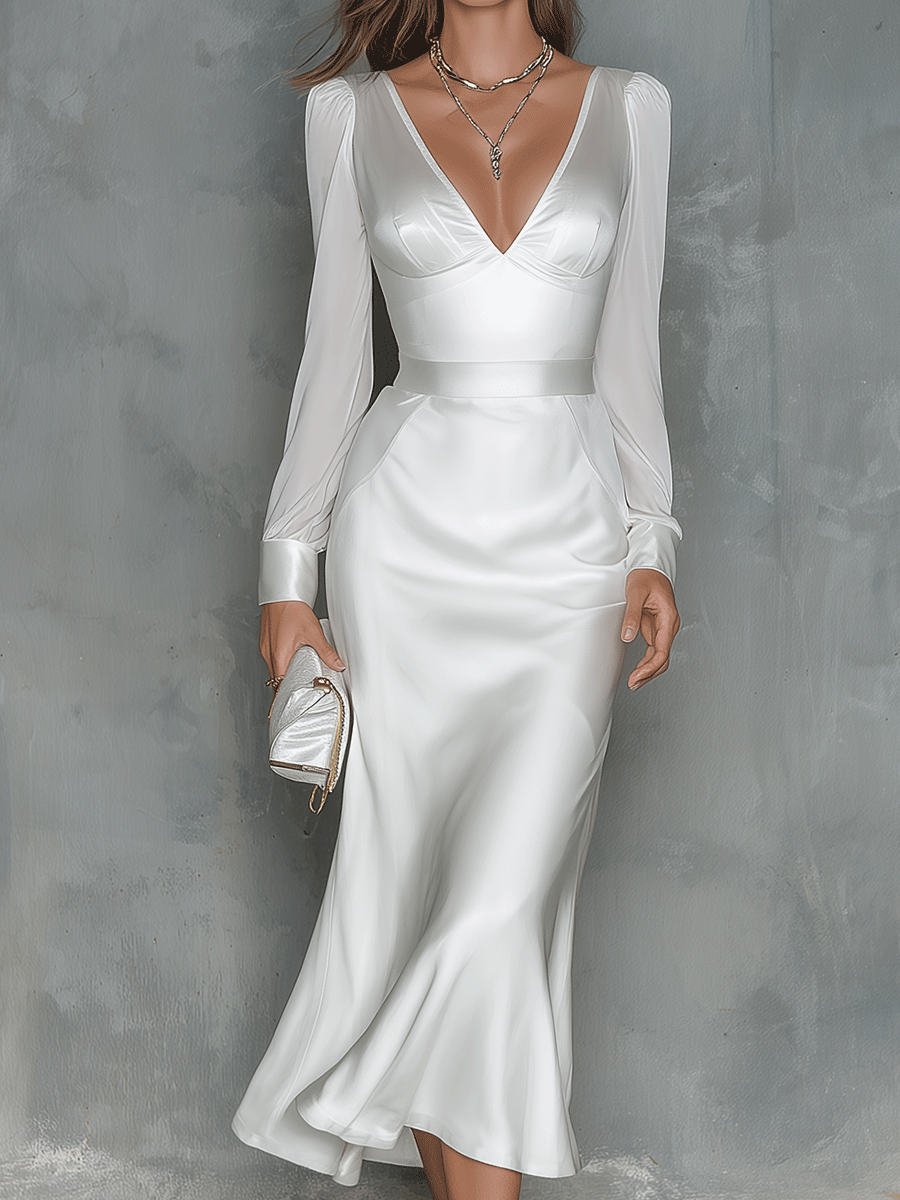 Elegant Midi Dress – Luxe for Less