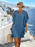 Women'S Casual Solid Color  Dress