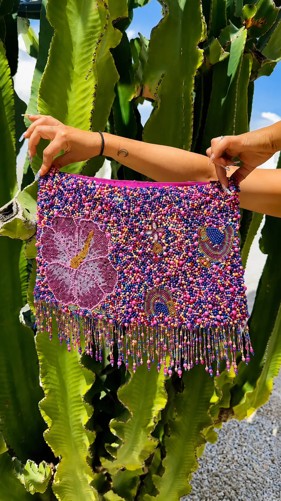 Paradiso Multicolor Beaded Fringe Two‐Piece Setets