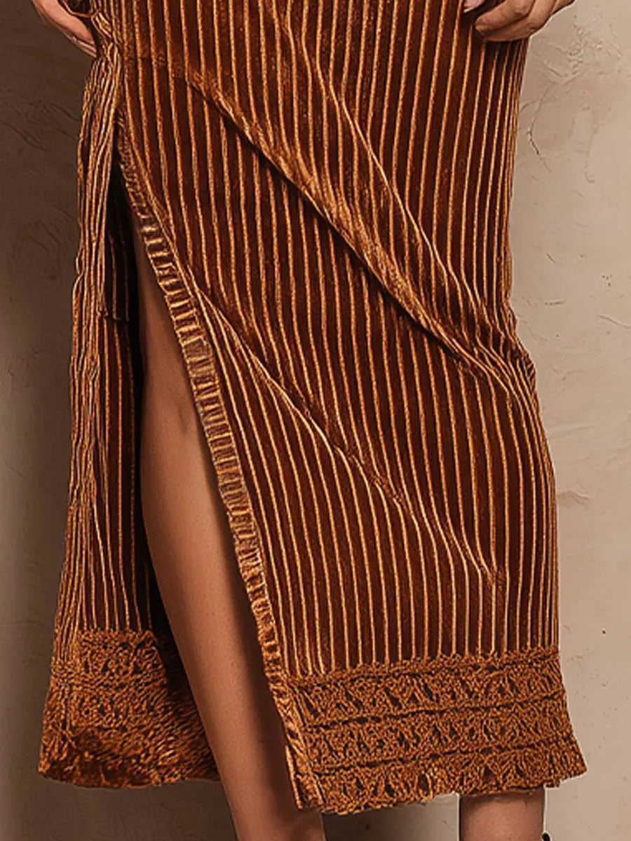 Chic Midi Dress in velvet, Unbeatable Price