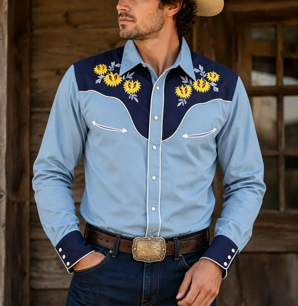 Men's Western-style Shirt