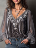 Blouse with velvet – Smart Price
