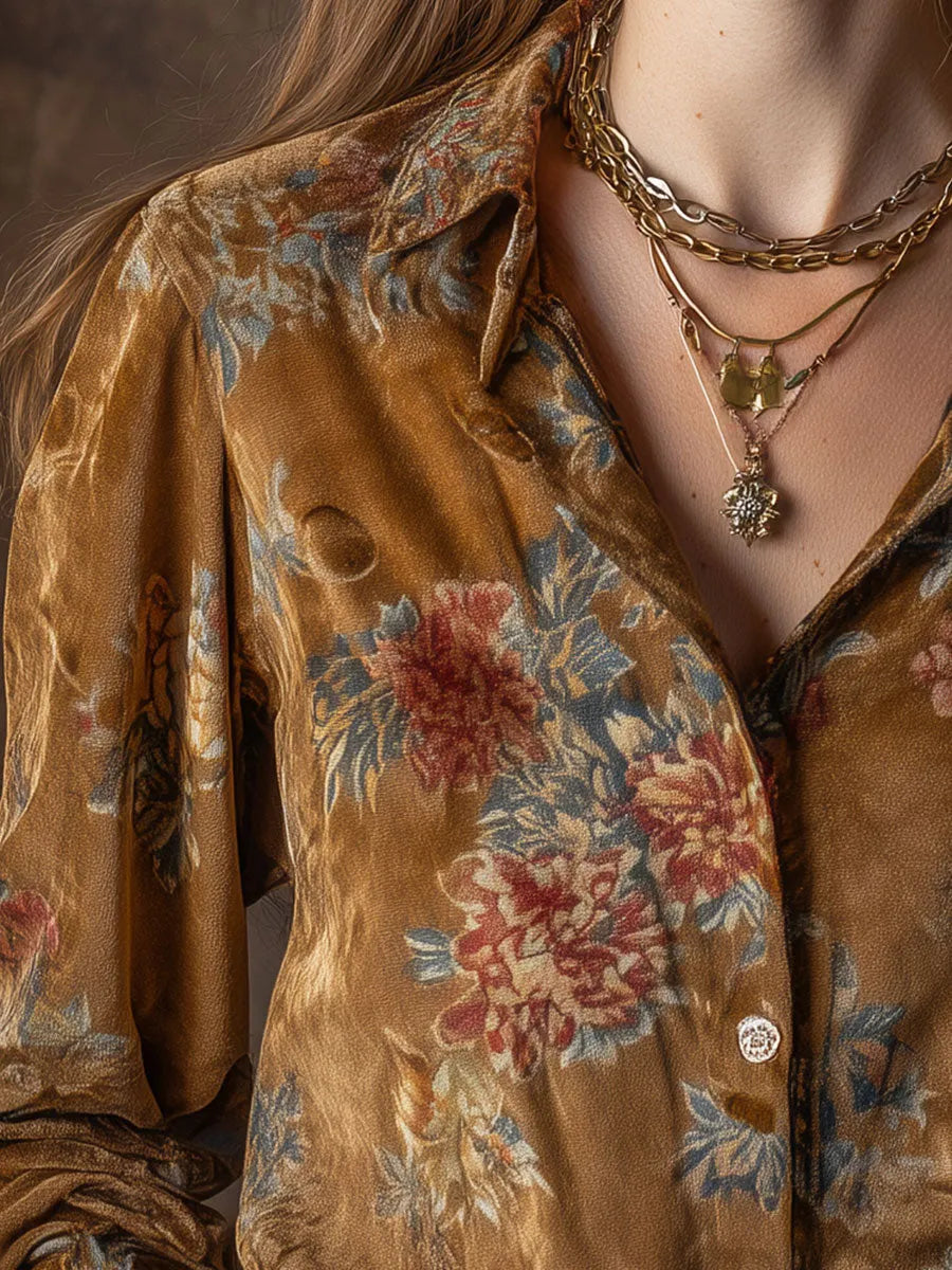 Vintage Blouse in suede, Affordable Luxury