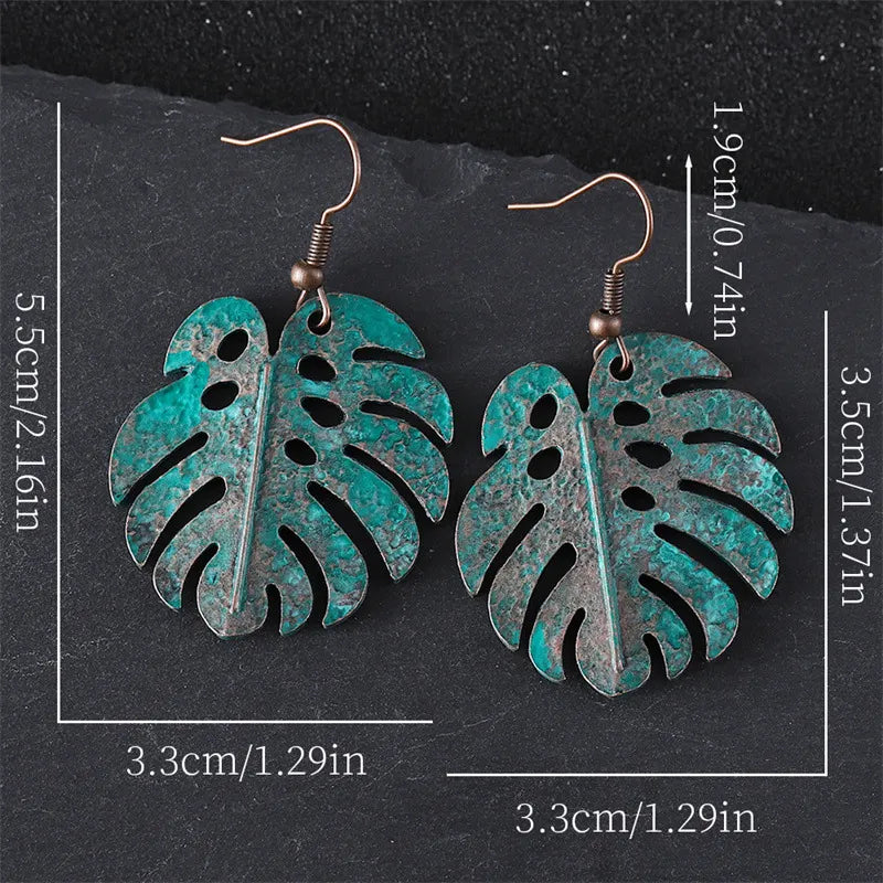 Retro Texture  Long Earrings
