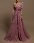 Evening Gown Beaded Maxi Dress