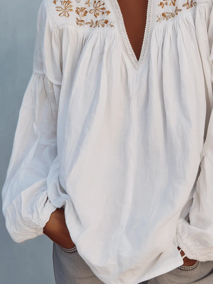 Blouse with cotton – Premium Look