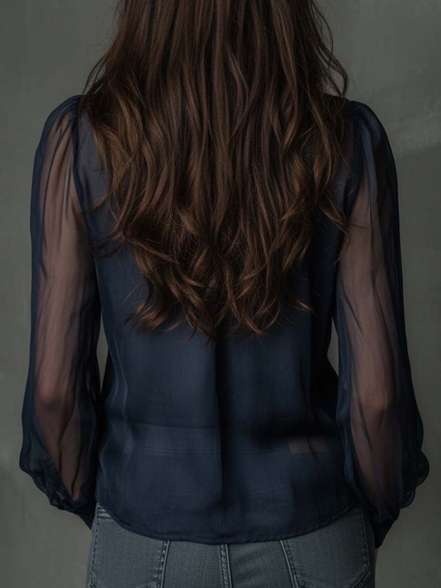 Chic Blouse in chiffon, Designer Aesthetic
