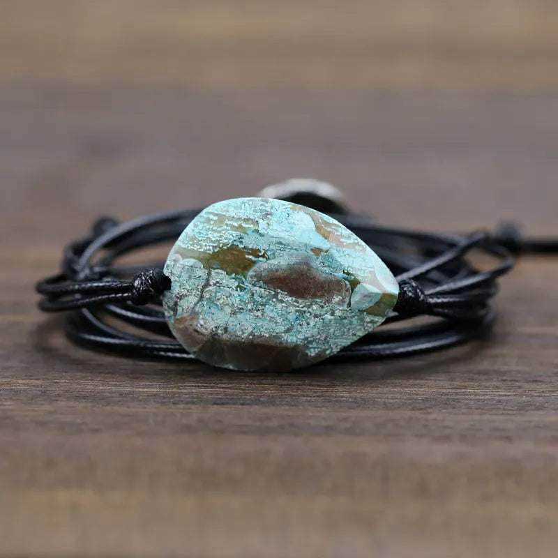 Unisex Vintage Ocean Stone N Bracelet