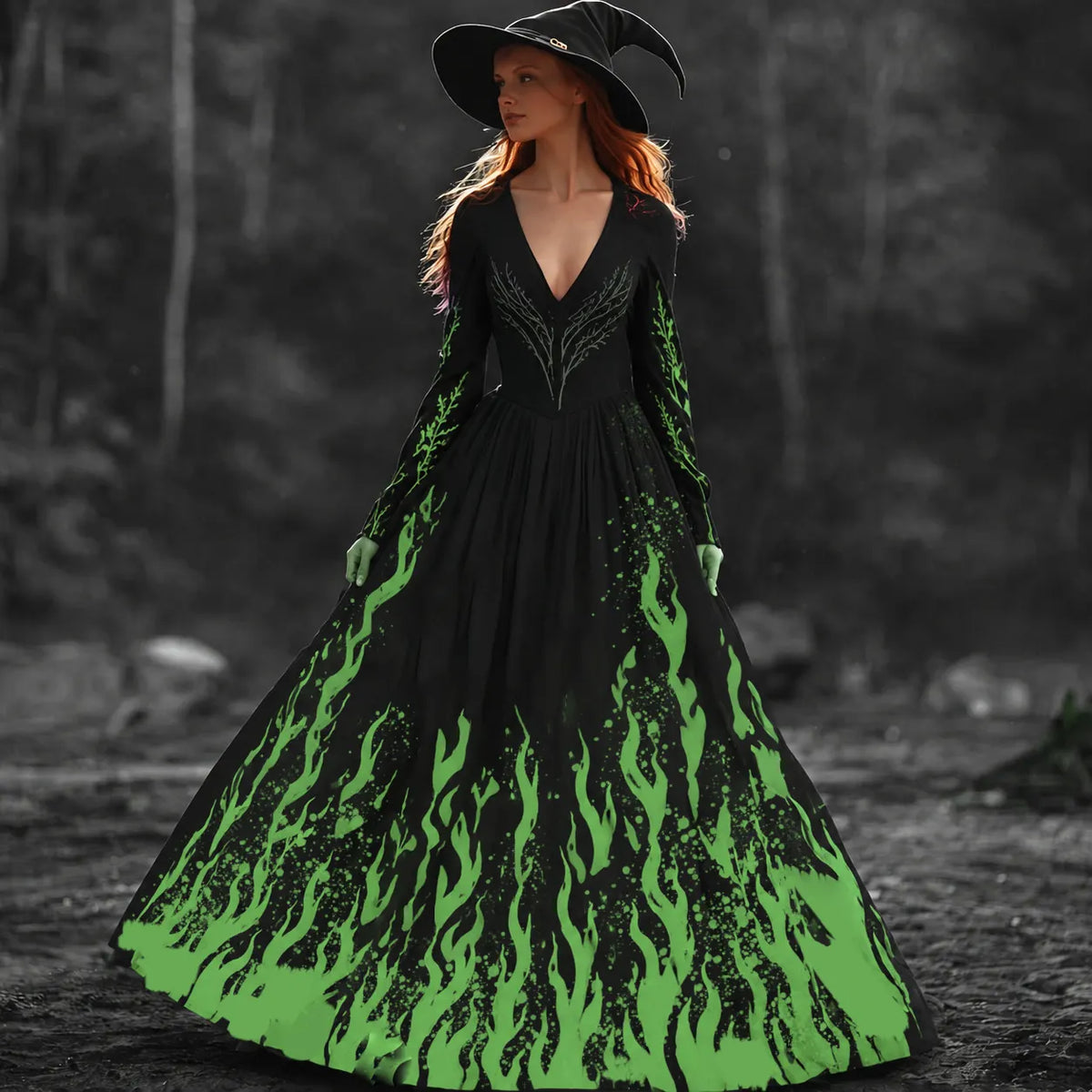 Spooky-Cute Maxi Dress – Halloween Favorite
