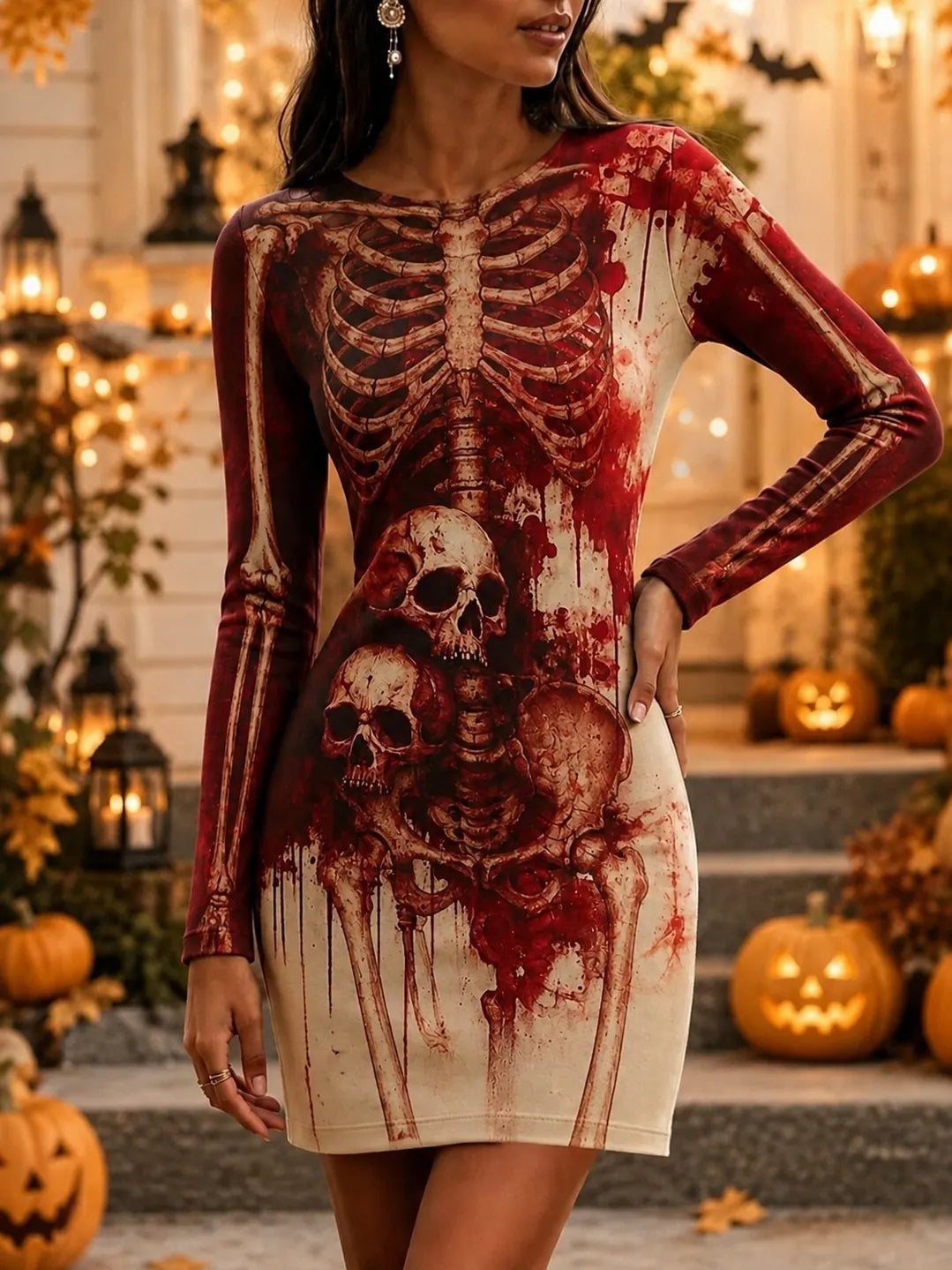 Wickedly Chic Mini Dress – Spooky Pick