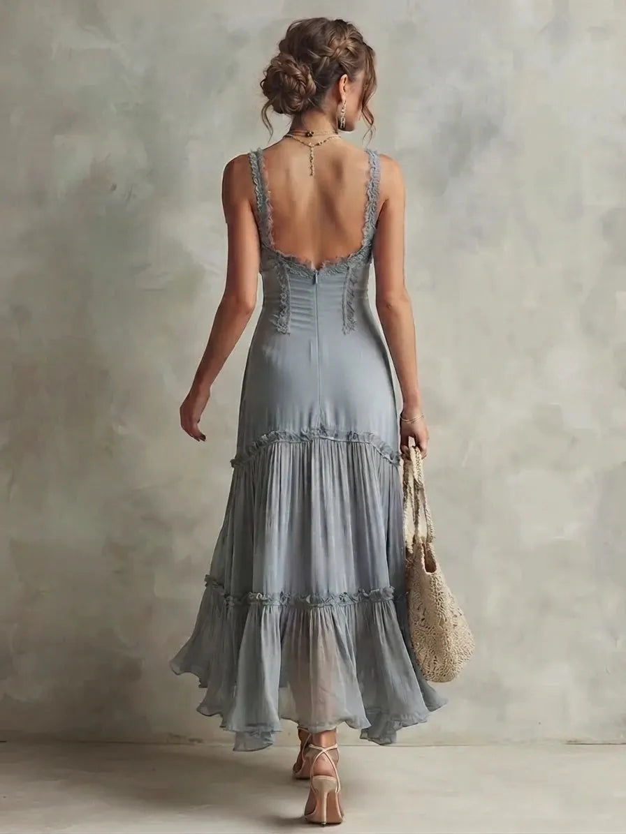 Bohemian Midi Dress in chiffon, Smart Price