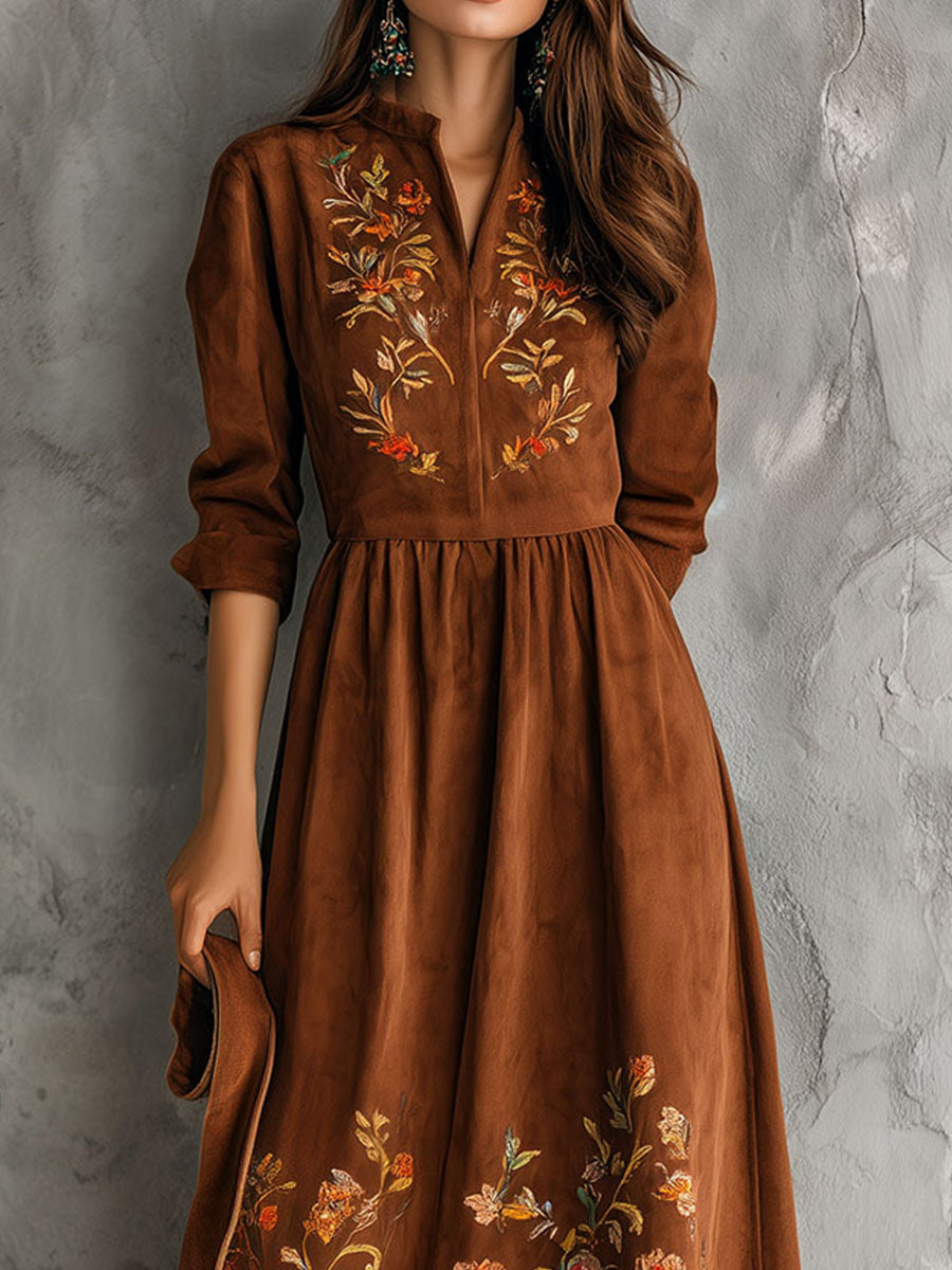Midi Dress with suede – Unbeatable Price