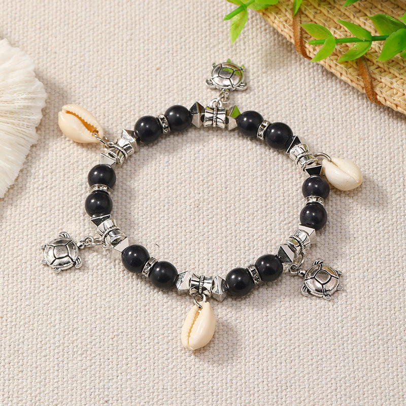 Bohemian Shell Bead Charm Bracelets For Summer Festivals And Beach Days