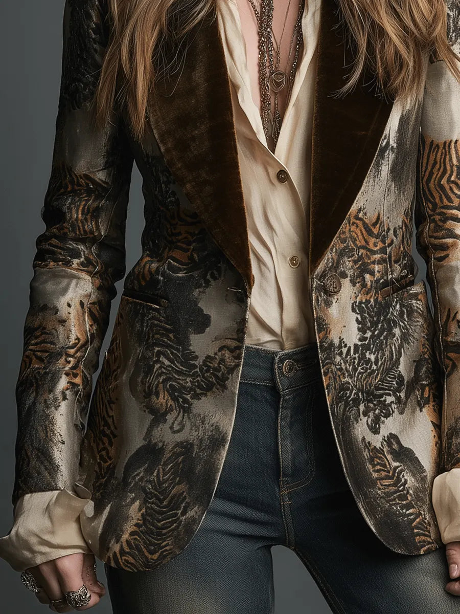 Chic Blazer in velvet, Premium Look