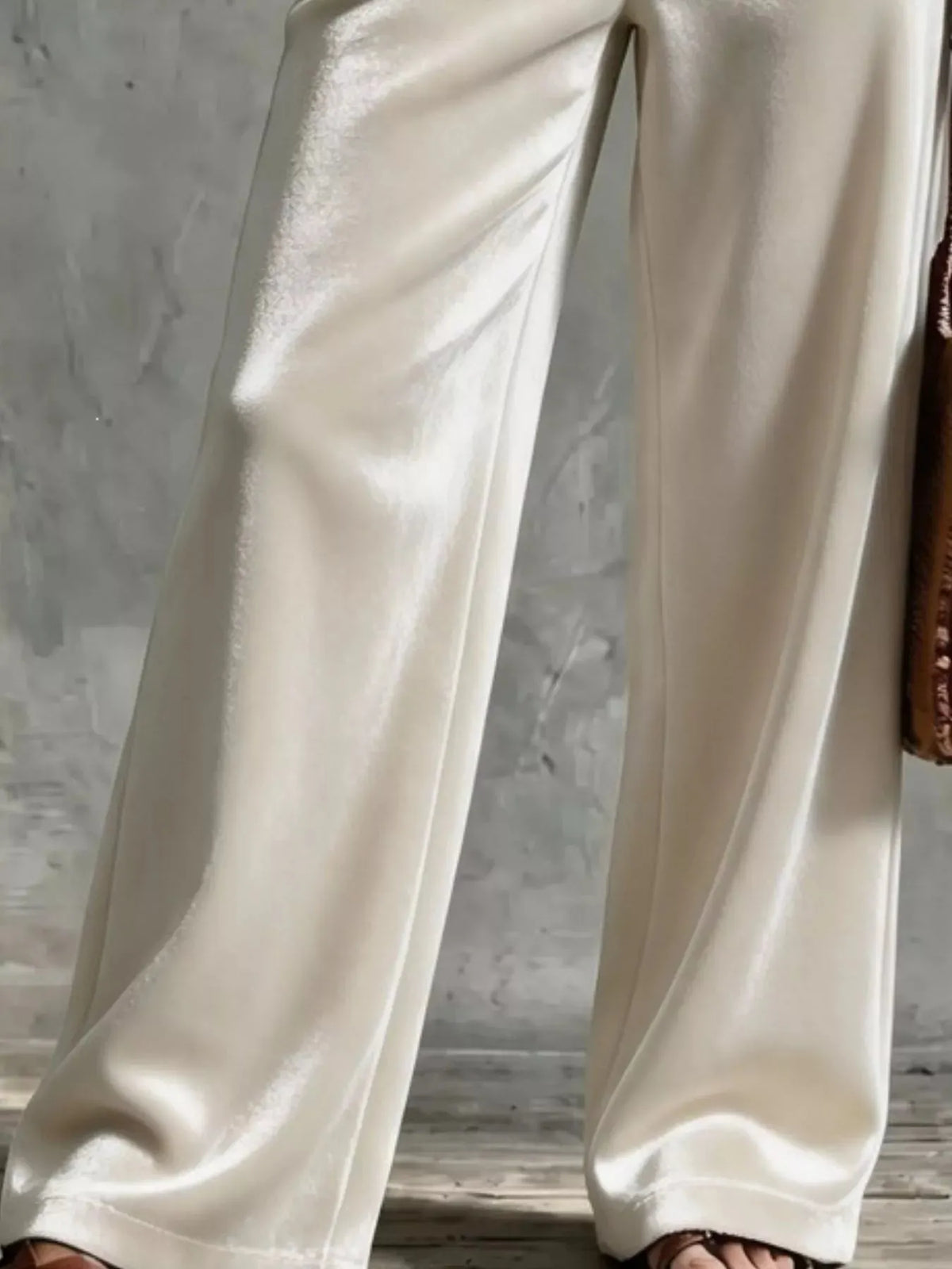 Women's Velvet Wide-Leg Pants