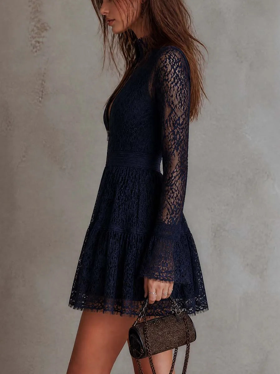 Mini Dress with lace – Premium Look