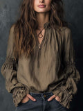 Boho Blouse in soft, Unbeatable Price