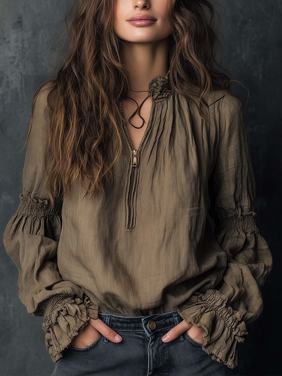 Boho Blouse in soft, Unbeatable Price