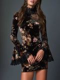 Chic Mini Dress in velvet, Best Value