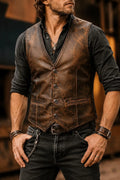 Men's Western-style Sleeveless Vest