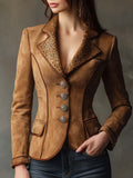 Retro Blazer in suede, Affordable Luxury