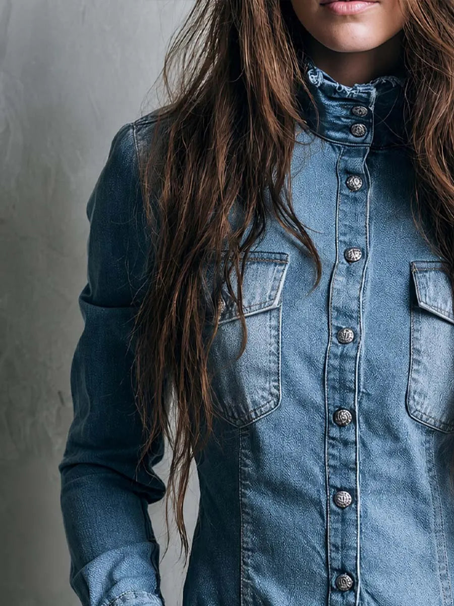 Blouse with denim – Best Value