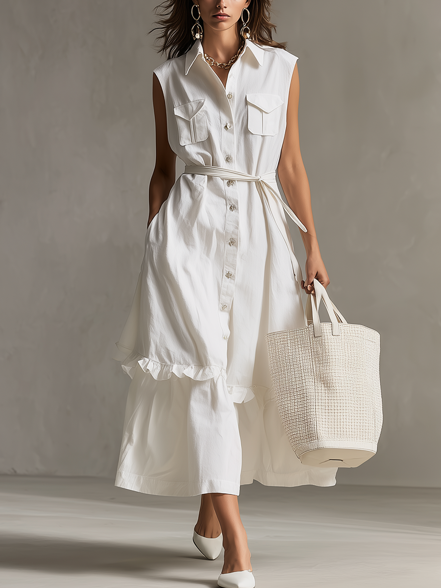Midi Dress with premium – Premium Look