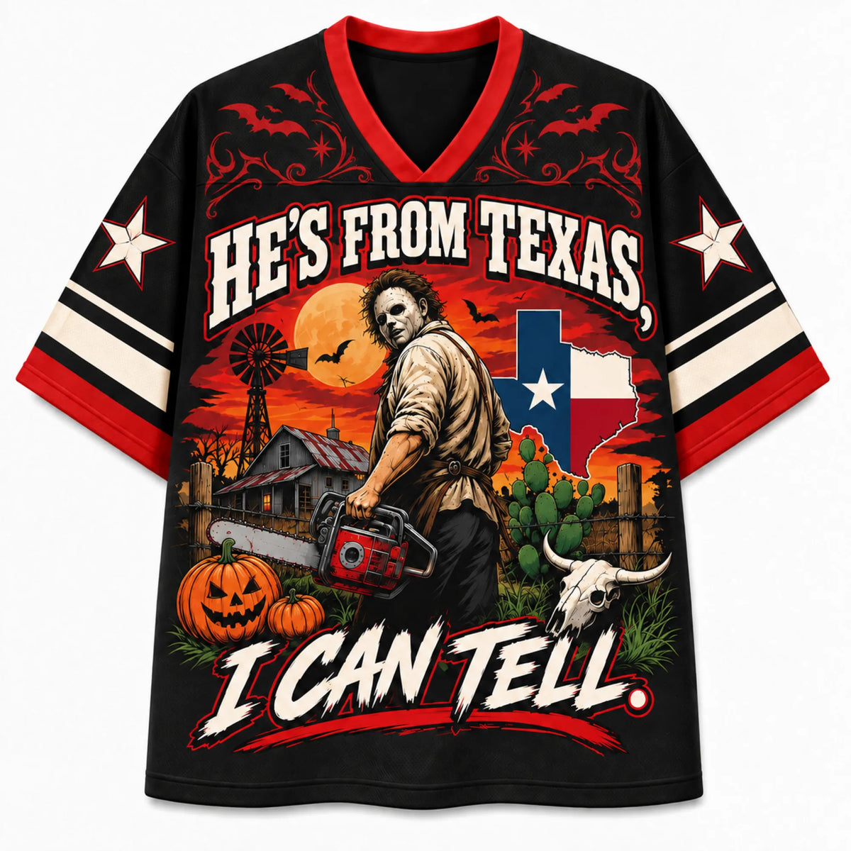 Chaotic Club Custom Chainsaw Halloween Mesh Jersey