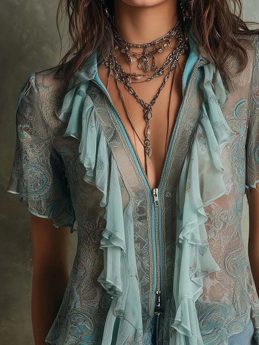 Chic Blouse in lace, Premium Look
