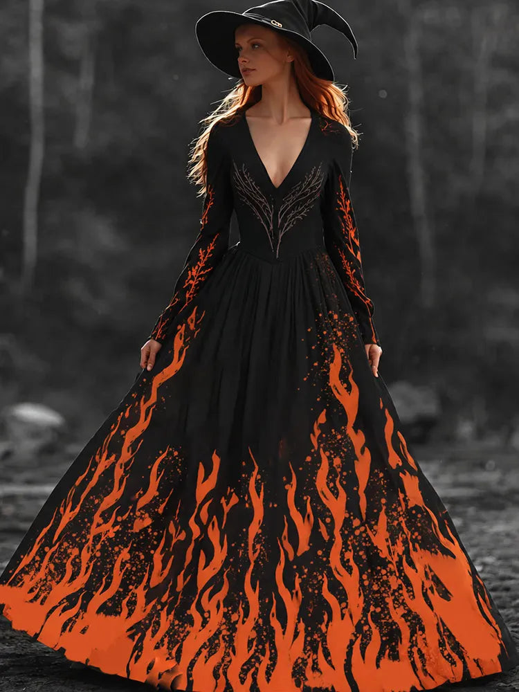 Spooky-Cute Maxi Dress – Halloween Favorite