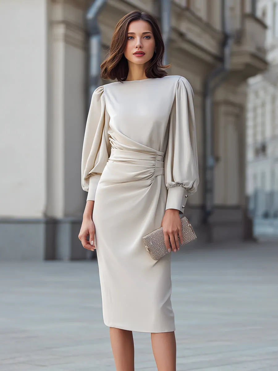 Elevated Midi Dress – Chic, Luxe for Less