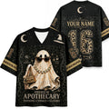 Chaotic Club Preppy Ghost Black Leopard Halloween Mesh Jersey