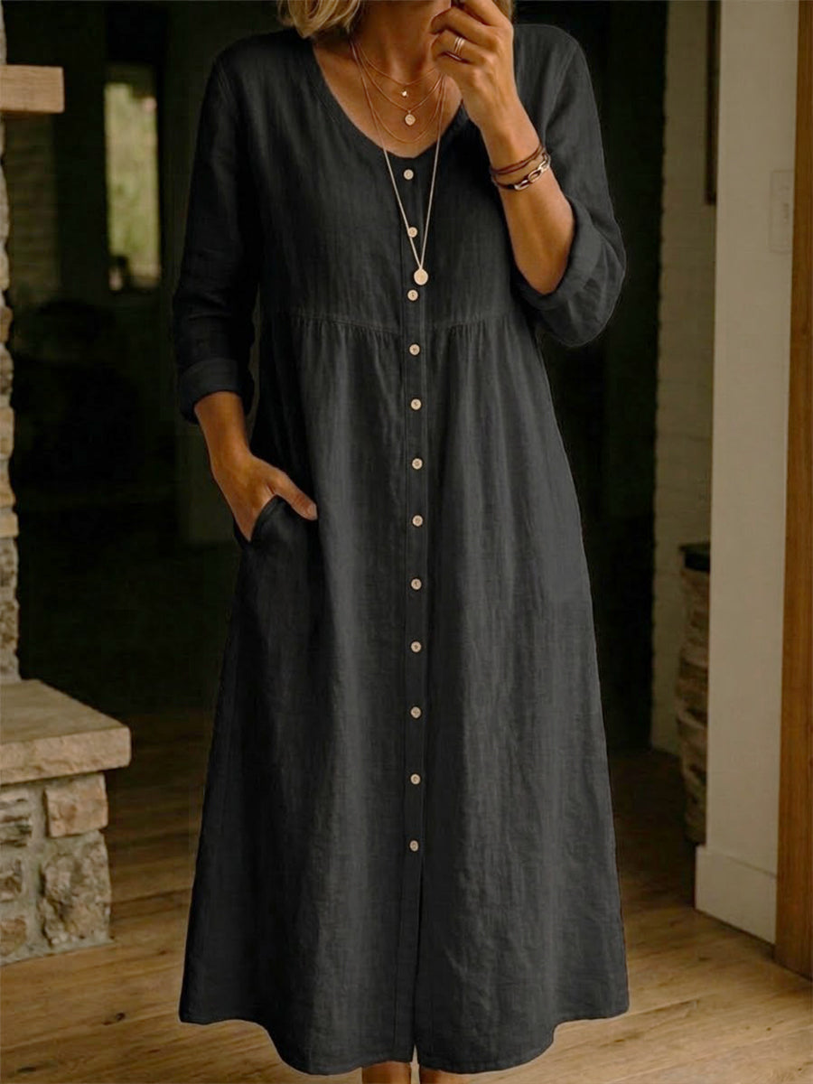 Dress with linen – Designer Aesthetic