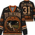 Chaotic Club Halloween Tis the Season Ghost Football Long Sleeve Jersey