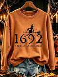 1962 A Few Of Us Got Away Halloween Printed Casual Sweatshirt
