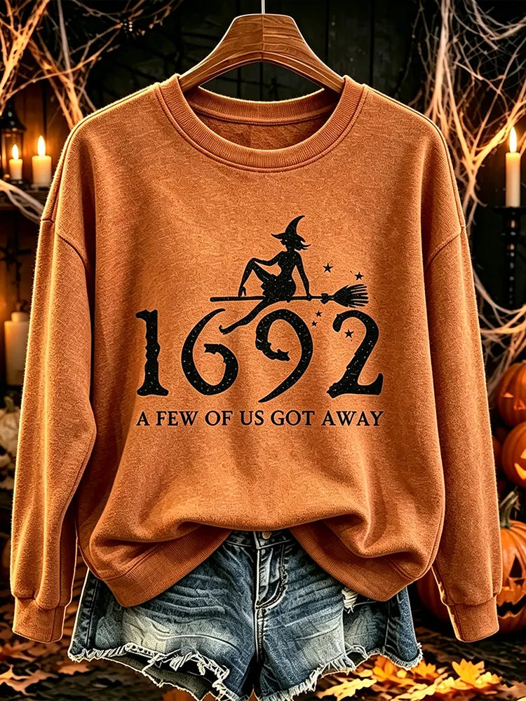 1962 A Few Of Us Got Away Halloween Printed Casual Sweatshirt