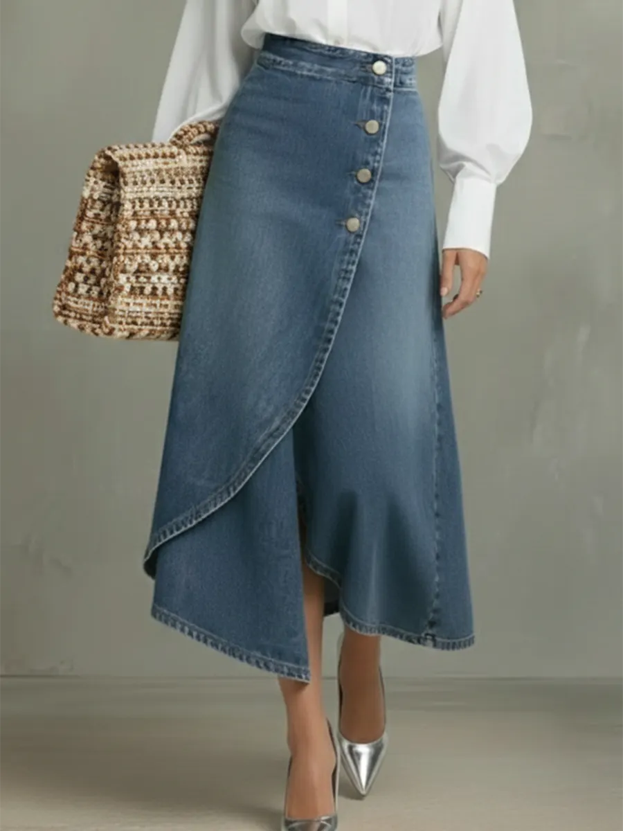 Skirt with denim – Smart Price