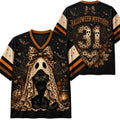 Chaotic Club Custom Leopard Ghost Cat Halloween Jersey