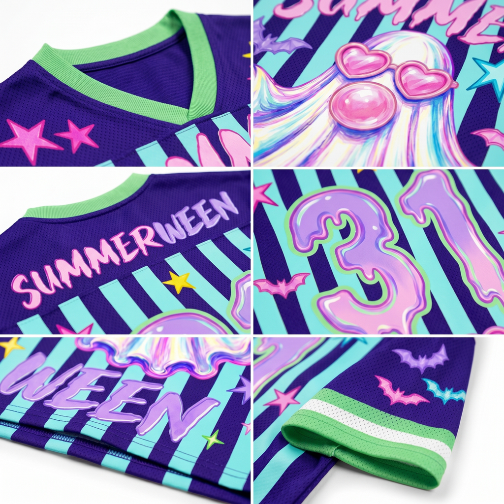 Chaotic Club Preppy Summerween Ghost Mesh Jersey
