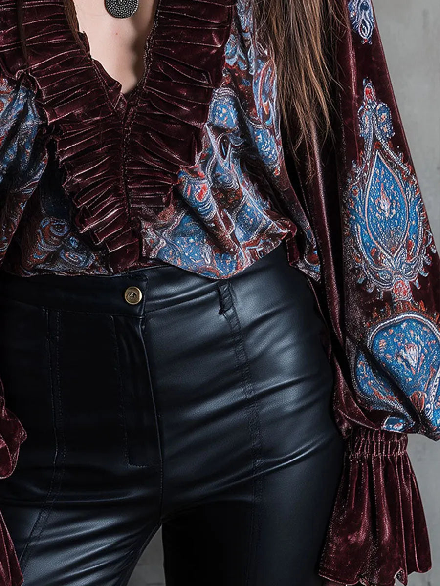 Blouse That Flatters – Boho & velvet