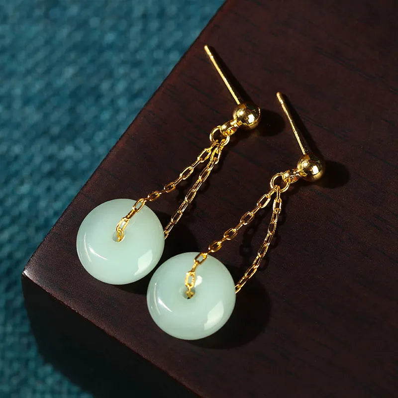 Retro long earrings